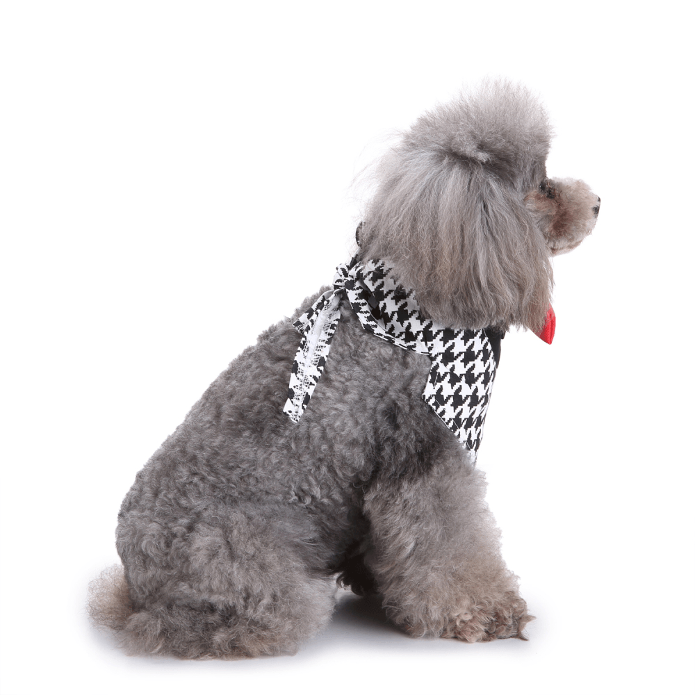 Formal Dog Bow Ties Tuxedo Bandana Collar with Bowtie Adjustable Neckerchief for Party - MRSLM