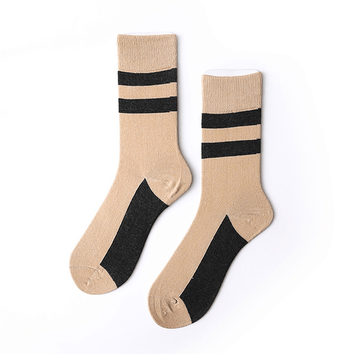 Men Cotton Patchwork Ankle Socks Outdoor Sport Low Cut Sock - MRSLM