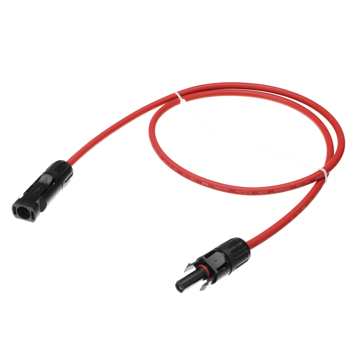 12 AWG 1 Meter Solar Panel Extension Cable Wire Black/Red with MC4 Connectors - MRSLM