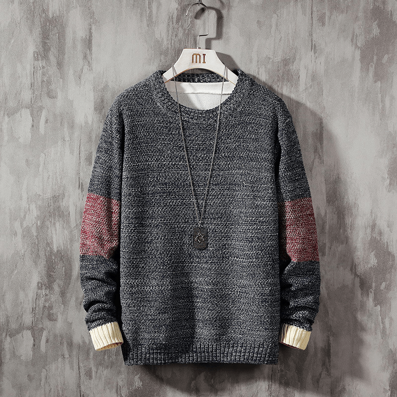 Casual All-Match Loose Color-Blocking plus Size Sweater - MRSLM