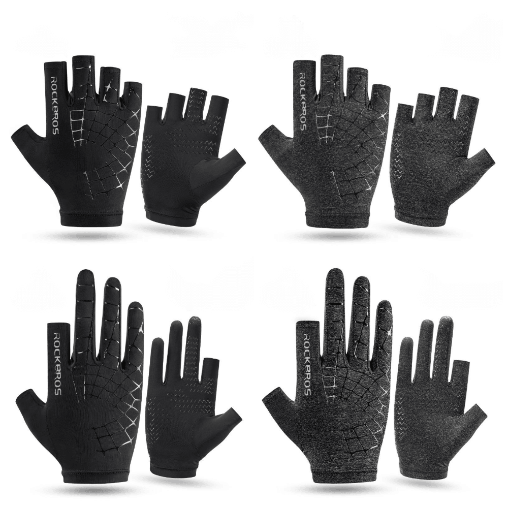 Ice Silk Gloves Sunscreen Men'S and Women'S Cycling Gloves - MRSLM