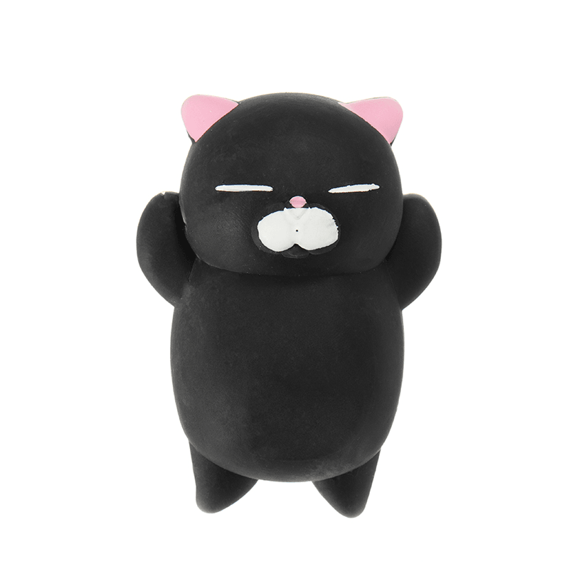 Mochi Kitten Cat Squishy Squeeze Cute Healing Toy Kawaii Collection Stress Reliever Gift Decor - MRSLM