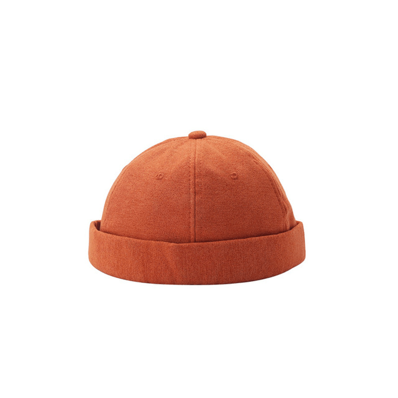 Unisex Street Yuppie Hat Letters Embroidered Landlord Hat Pumpkin Beret Tide Brimless Hats - MRSLM