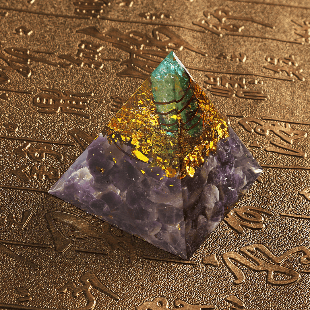 Himalayas Stone Decorations Orgone Pyramid Energy Generator Tower Home Reiki Healing Crystal - MRSLM