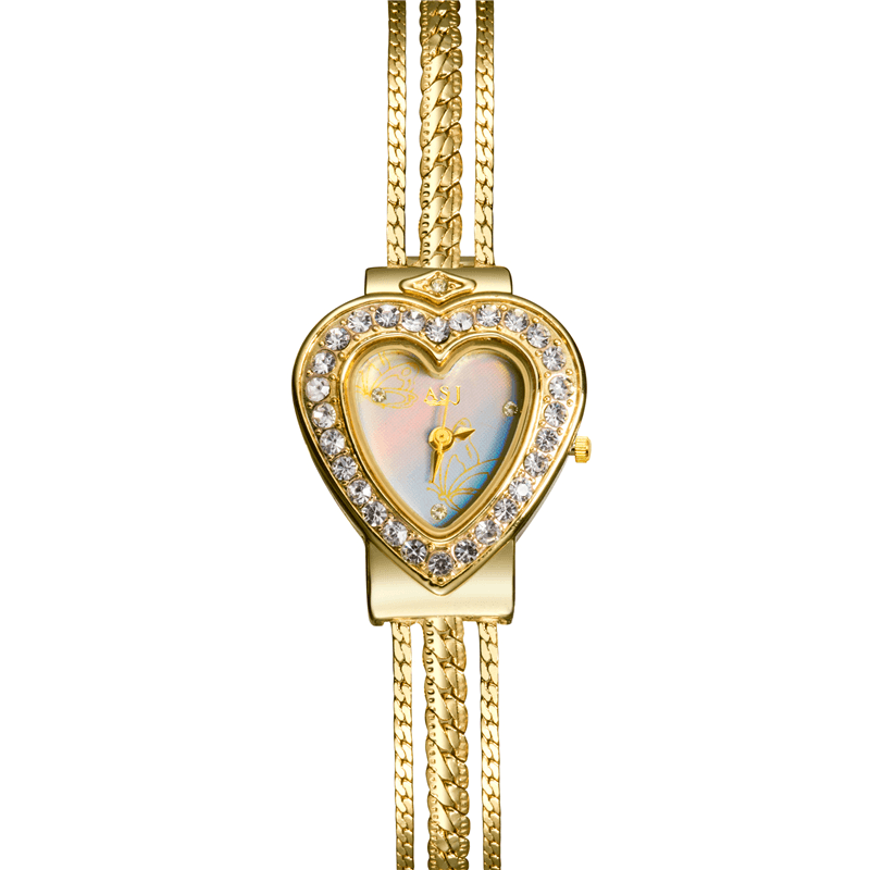 ASJ Fashion Heart-Shaped Women Quartz Watch Bracelet Wristwatch - MRSLM