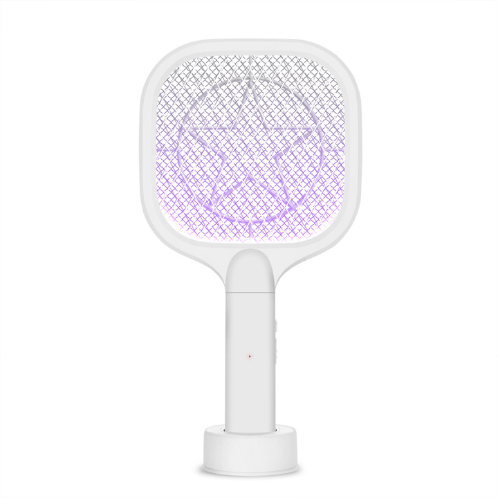 2 in 1 Electric Insect Fly Swatter USB Rechargeable Home anti Mosquito Fly Bug Zapper Racket Killer Trap Lamp - MRSLM