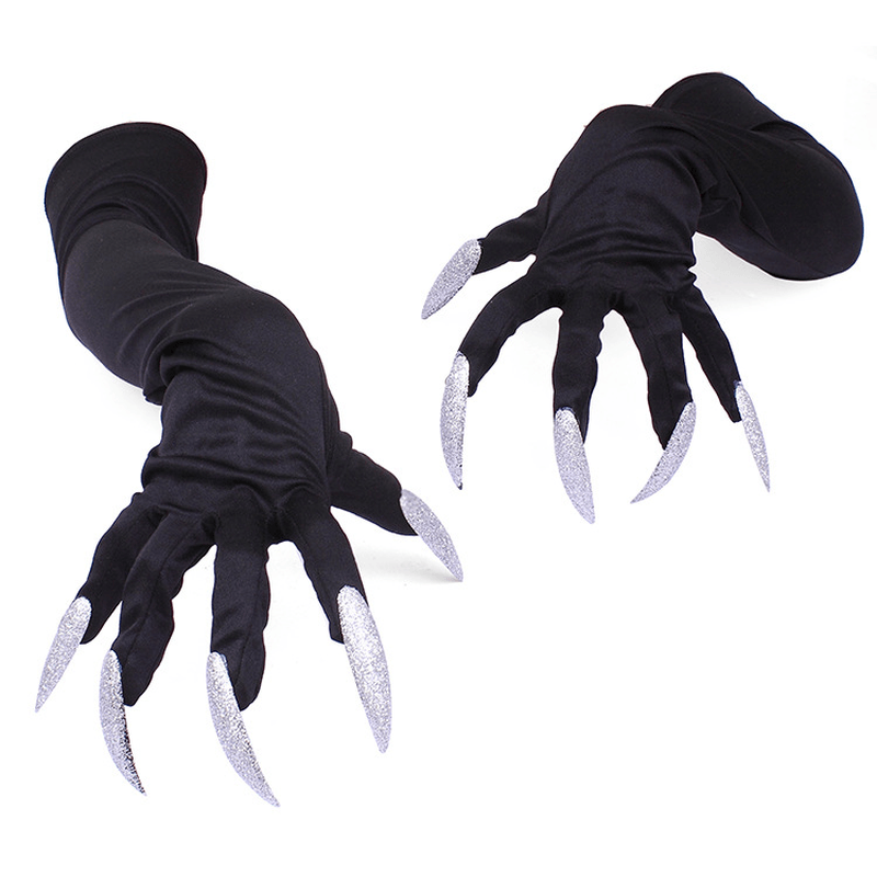 Long Nails Glove Halloween Hollowen Cosplay Props Suits Sleeves Paws Performance Sleeves - MRSLM