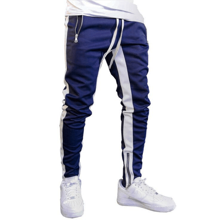 Men'S Strappy Trousers Trousers Zippered Sports Trousers - MRSLM