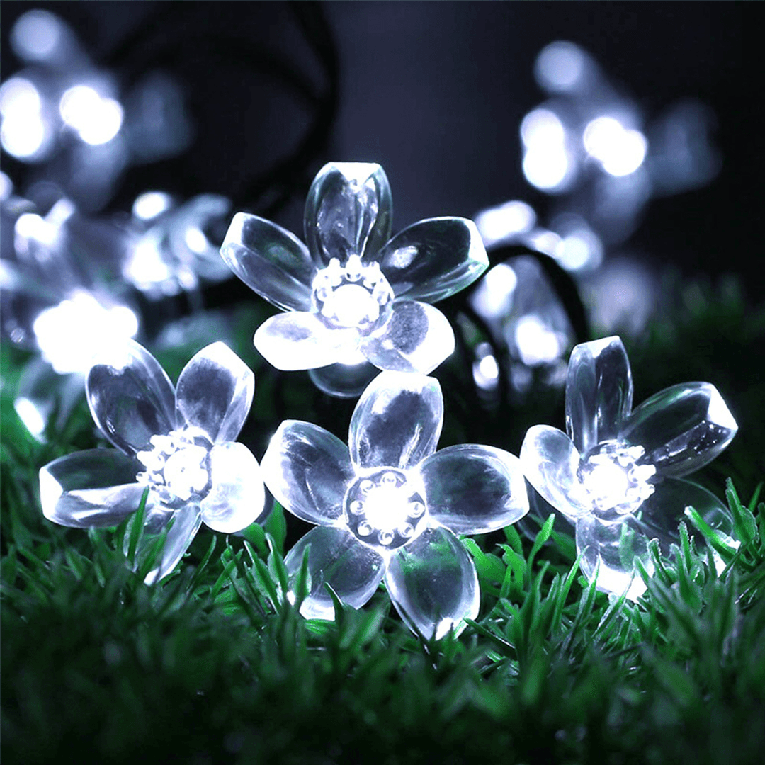 5/6.5/7/12M Solar LED String Christmas Blossom Lights Party Lamp 8 Mode - MRSLM
