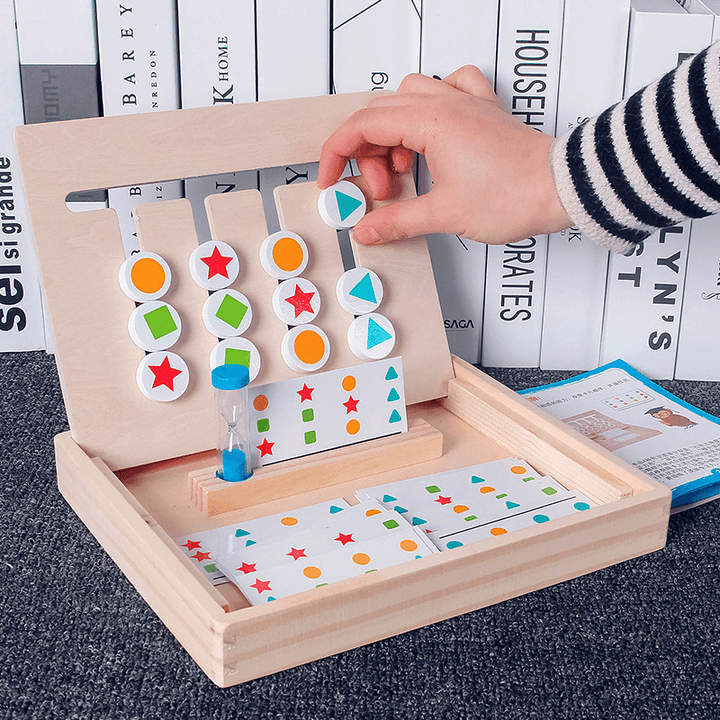 Right Brain Development Color Children Puzzle Wooden Play - MRSLM