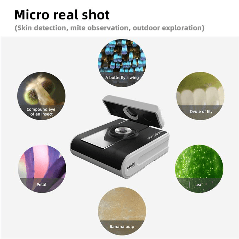 TIPSCOPE Cam High Definition Microscope Camera 2Μm Resolution 13 Million Pixels Wifi/Usb Connection for Iphone Android Ios Windows - MRSLM