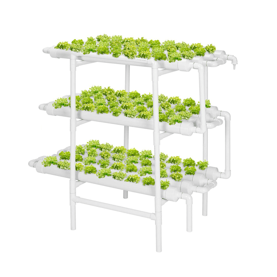 110-220V Hydroponic Grow Kit 108 Plant Sites 12 Pipes 3 Layers Garden Plant Vegetable Planting Water Culture Indoor Farming - MRSLM