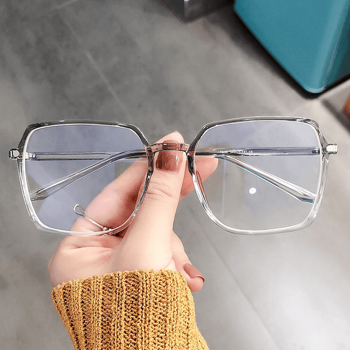 Fashion Tr90 Big Frame Literary Men and Women Frame Anti-Blue Light Glasses - MRSLM