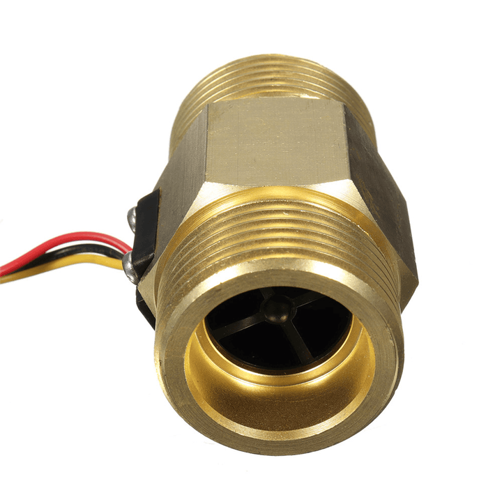 DN25 Copper Water Flow Sensor Pulse Output 4~45L/Min Liquid Switch Flowmeter - MRSLM