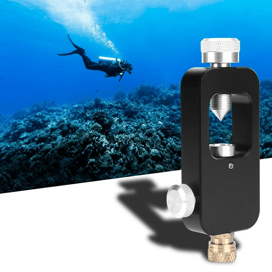 Scuba Diving Oxygen Tank Respirator Head Adapter Aluminium Alloy Scuba Diving Accessiories - MRSLM