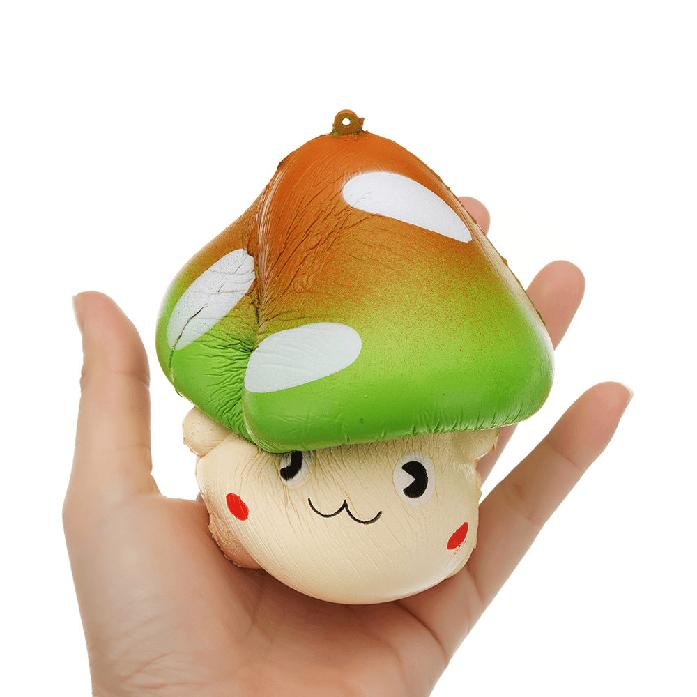 Yunxin Wave Point Large Mushroom Squishy 11*11CM Slow Rising with Packaging Collection Gift Soft Toy - MRSLM