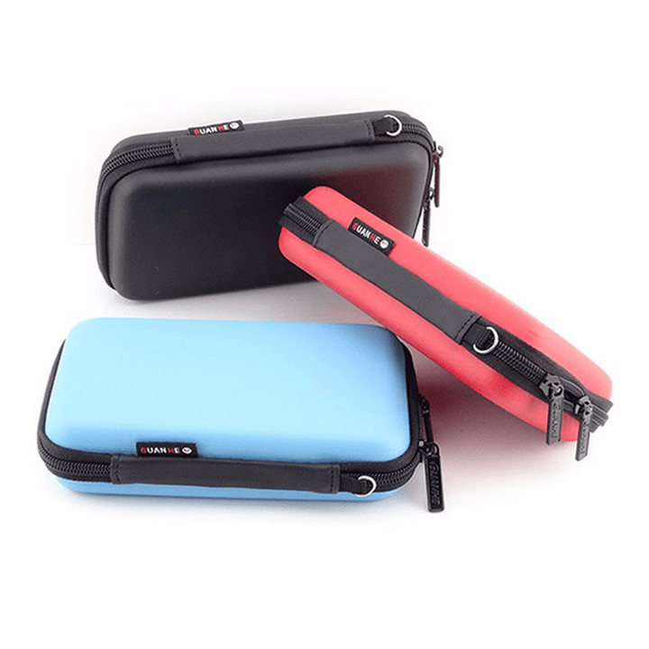 External Battery USB Flash Drive Earphone Digital Gadget Pouch Travel Silver Storage Bag - MRSLM