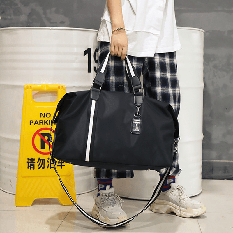 Portable Travel Bag Large Capacity Fitness Leisure Shoulder Bag Schoolbag for Student Men Lady - MRSLM