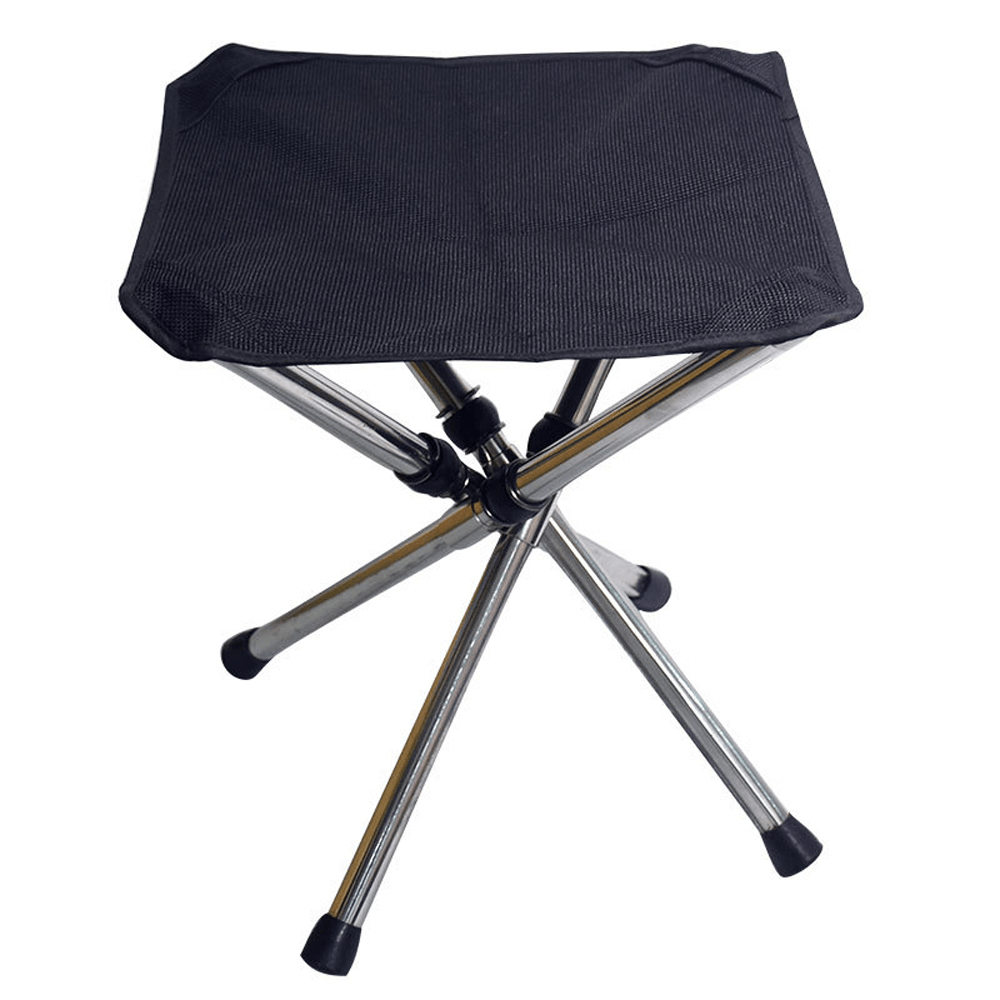 Foldable Task Chair Portable Telescopic Stainless Steel Stool for Home Supplies - MRSLM