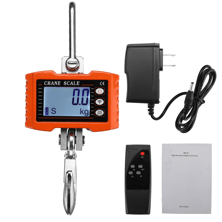 0.2Kg-1000Kg HD LED Display Wireless Electronic Hook Scale with Remote Control - MRSLM