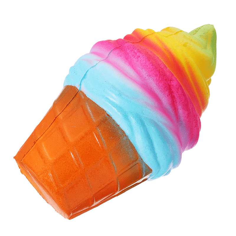 Yunxin Squishy Ice Cream 10Cm Slow Rising with Packaging Phone Bag Strap Decor Gift Collection Toy - MRSLM