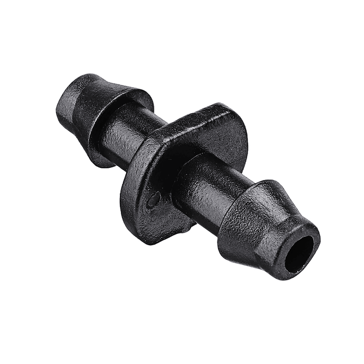 50Pcs 1/4 Inch Irrigation Connector Straight Barbed Double Way Joint Drip Irrigation 4/7 Hose Connector Hose Barb - MRSLM