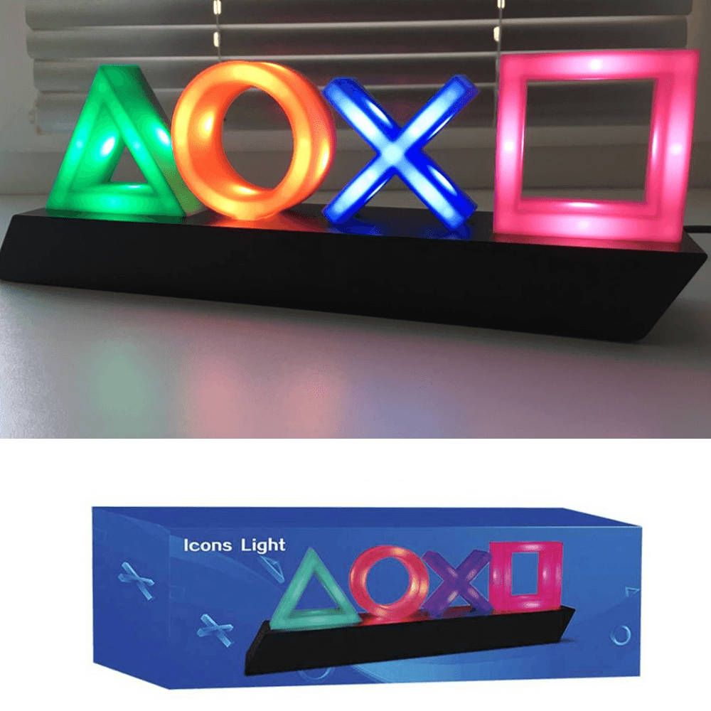 USB Neon Light Game Icon Lamp Voice Control Dimmable Bar Club KTV Wall Bar Atmosphere Decorative Commercial Lighting for PS4 - MRSLM