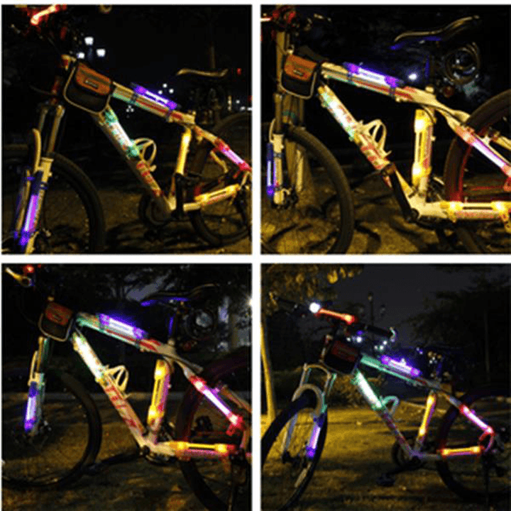 LED Bicycle Flashing Light Night Riding Cycling Warning Light Outdoor Safety Light - MRSLM