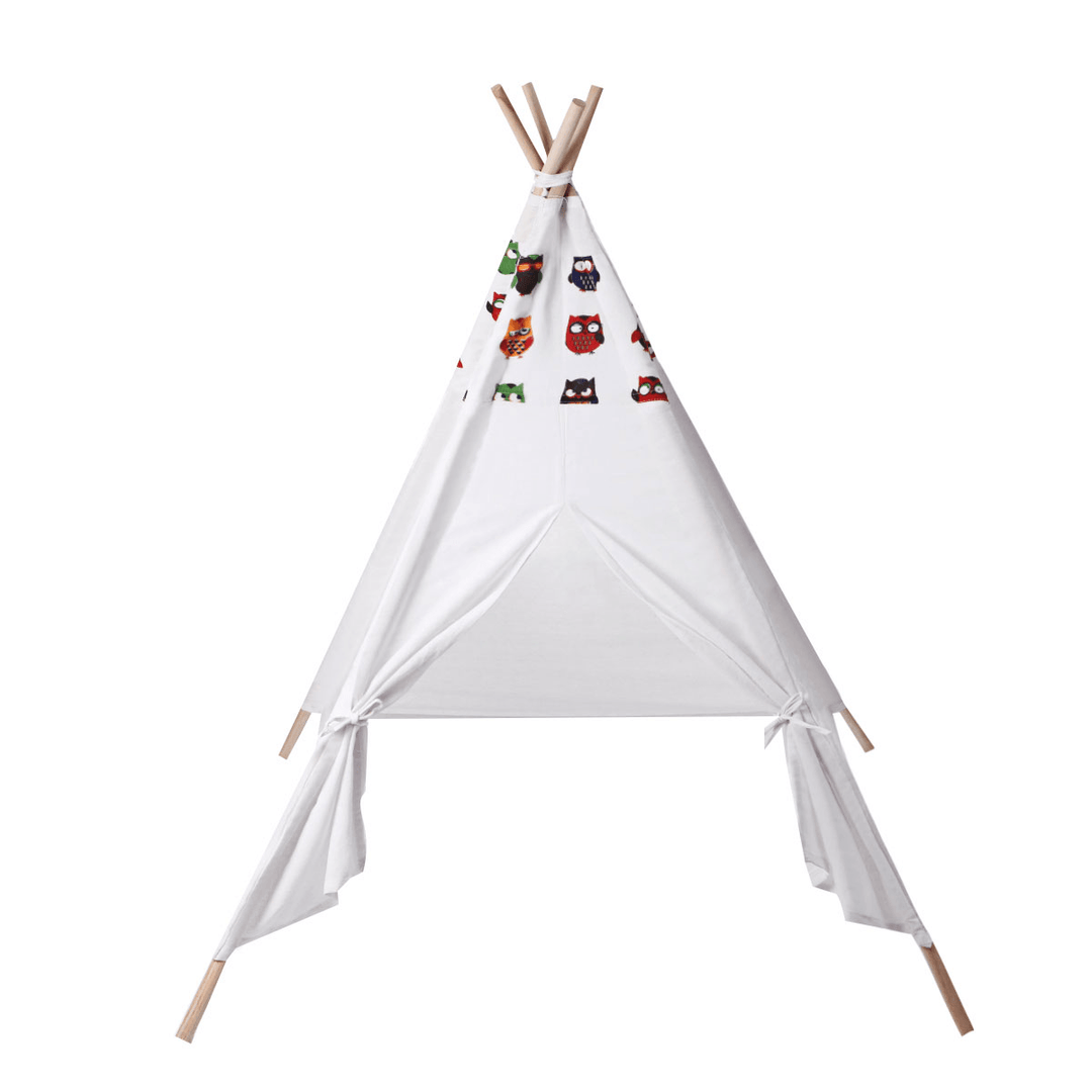 1.35/1.6M Kids Teepee Tent Children Playhouse Folding Portable Game Room Indoor Outdoor for Boys Girls Gift - MRSLM