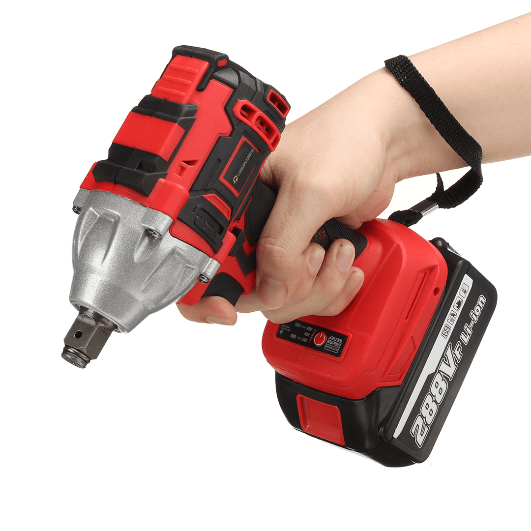 VIOLEWORKS 288VF 1/2" 320N.M Electric Wrench Cordless Brushless Impact Wrench with 2/1/0 Battery Also for Makita Battery - MRSLM