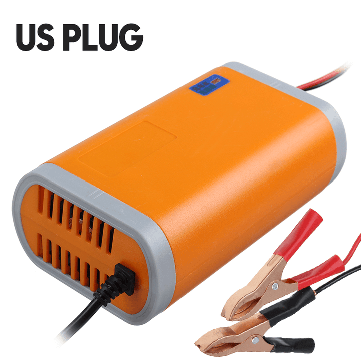 12V Smart Fast Charging Lead-Acid Battery Charger Maintainer for Car Motorcycle - MRSLM