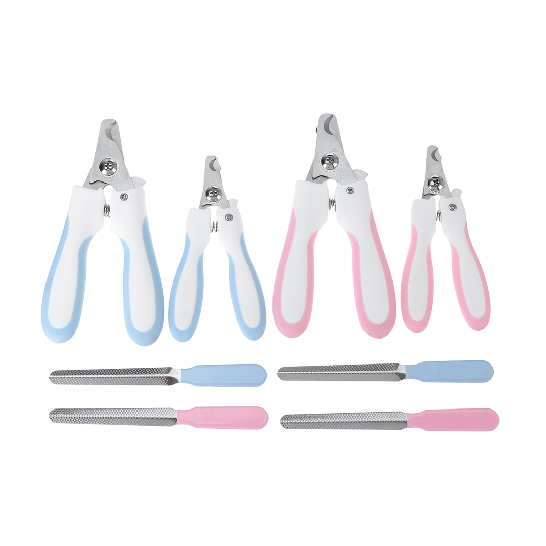 Pet Nail Clipper Stainless Steel Professional Trimmer for Dog Cat Grooming Tool - MRSLM