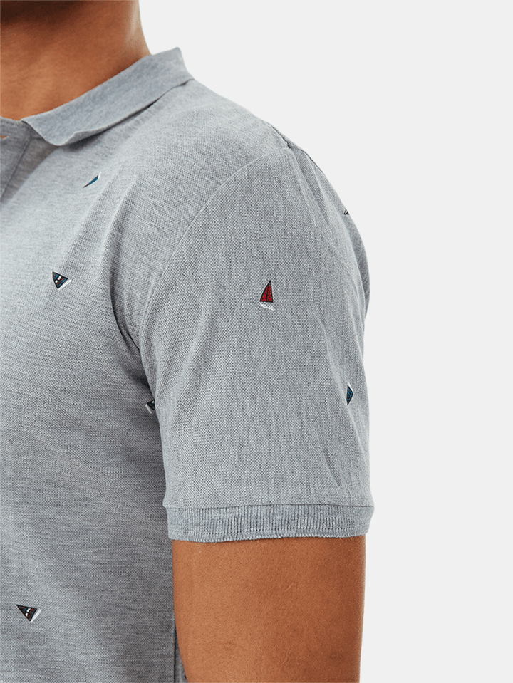 Mens Fashion Printing Breathable Short Sleeve Summer Casual T-Shirts - MRSLM