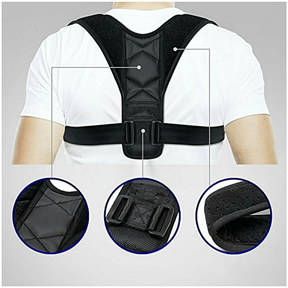 Posture Clavicle Support Corrector Back Straight Shoulders Brace Strap Correct Back Support - MRSLM