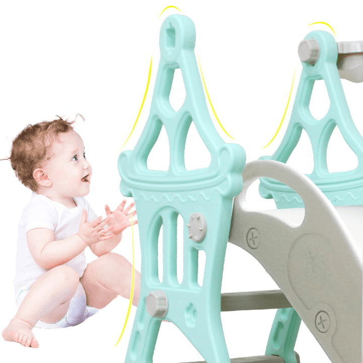 3-In-1 Kid Playset Slide and Swing Set for Toddlers Baby Climbing Freestanding Slides Playset Indoor Outdoor Playground for Kids - MRSLM