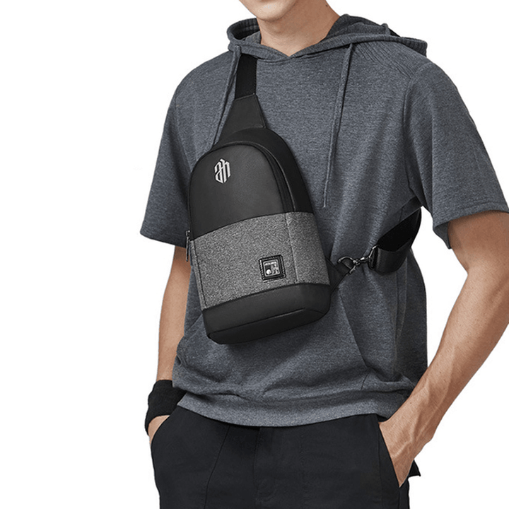 Men Polyester Leisure Sport Outdoor Bag Crossbody Bag - MRSLM