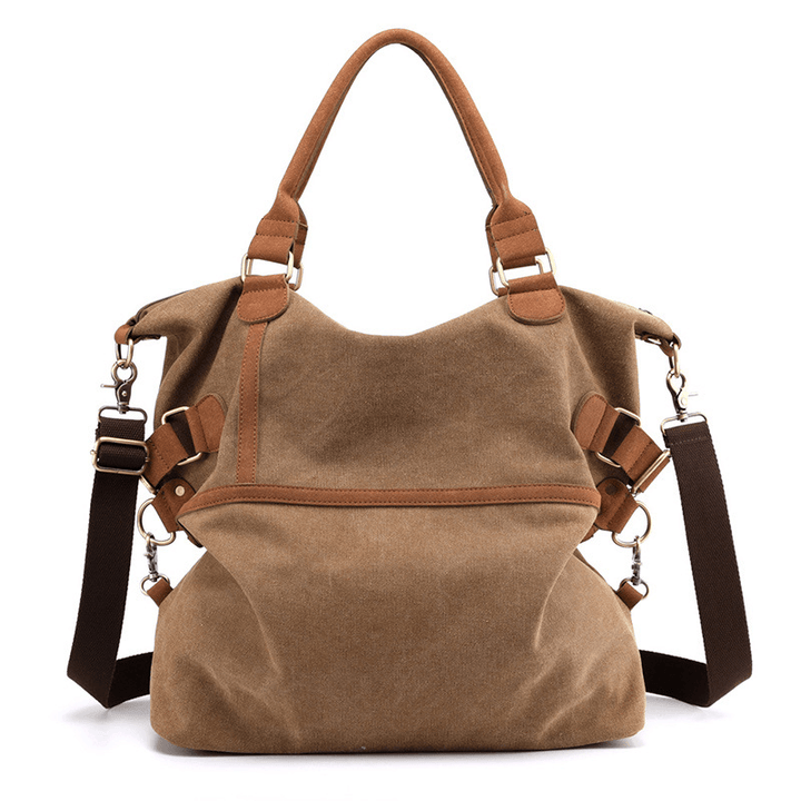 Men Large Capacity Canvas Handbag Shoulder Bag - MRSLM
