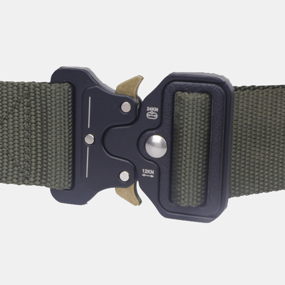 125Cm 3.8Cm Nylon Waist Leisure Belts Zinc Alloy Tactical Belt Inserting Buckle - MRSLM