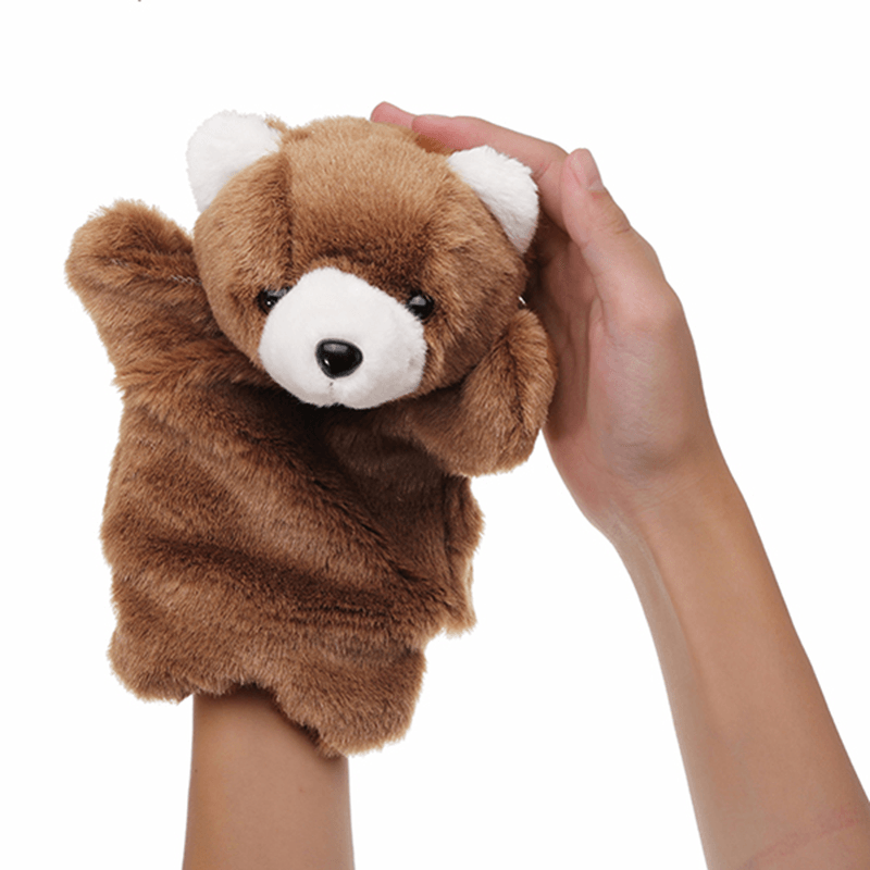 27CM Stuffed Animal Bear Fairy Tale Hand Puppet Classic Children Figure Toys Plush - MRSLM