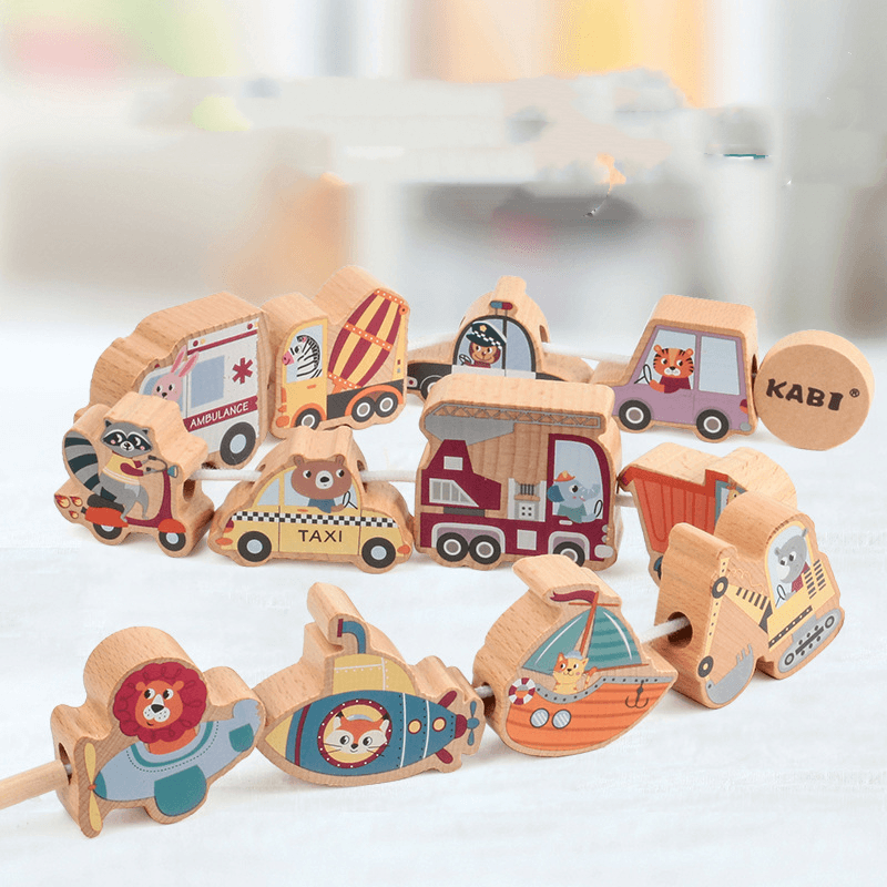 Large Wooden Vehicles for Early Education of Young Children - MRSLM