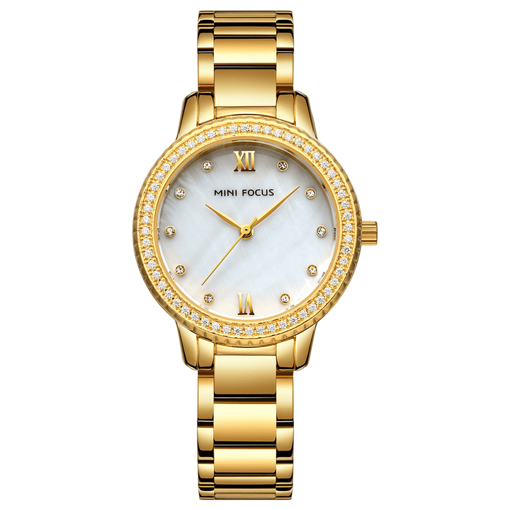 MINI FOCUS MF0226L Luxury Brand Fashion Style Women Wristwatch Diamond Ladies Quartz Watch - MRSLM