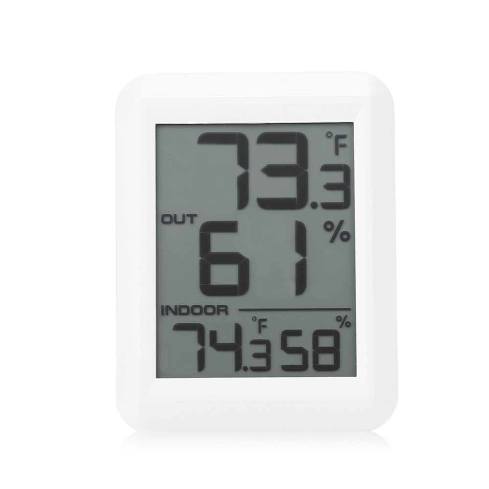 TS - FT0423 Wireless Digital Hygrometer Thermometer Temperature / Humidity Gauge Meter with Outdoor Sensor - MRSLM