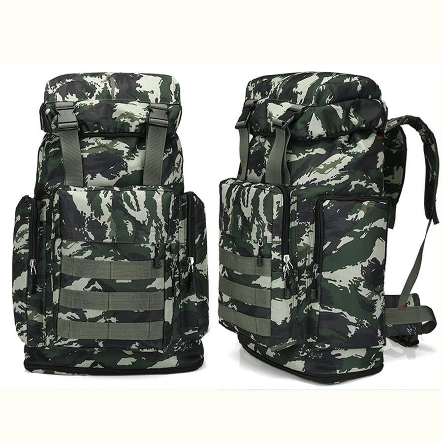 80L Multi-Color Large Capacity Waterproof Tactical Backpack Outdoor Travel Hiking Camping Bag - MRSLM