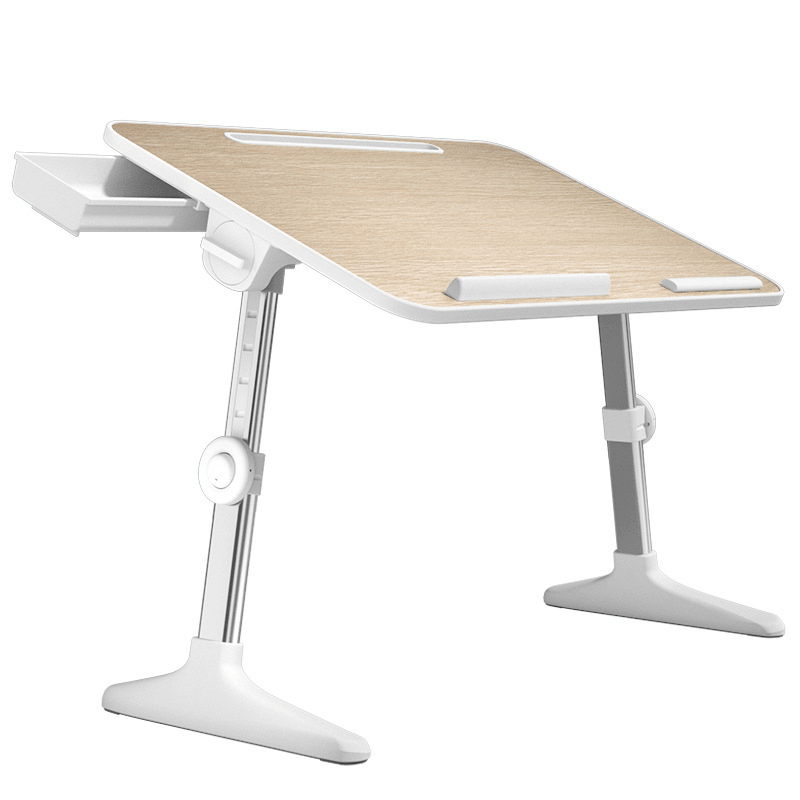 Laptop Standing Desk Foldable Height & Angle Adjustable Computer Tablet Desk Bed Office Multifunctional Stand - MRSLM