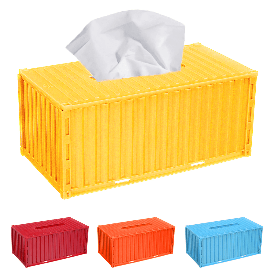 Tissue Napkin Box Shipping Container Paper Cover Storage Holder Home Office Car Case - MRSLM