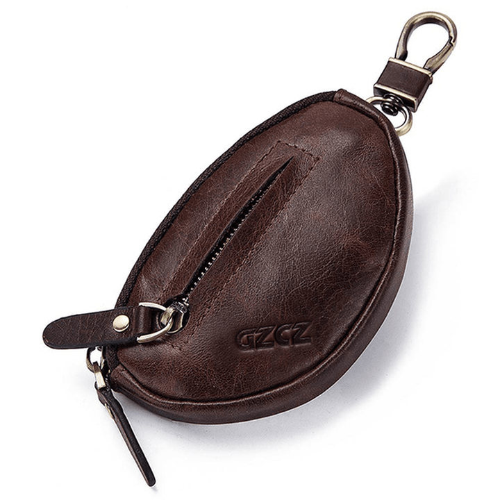 GZCZ Genuine Leather Car Key Holder Key Bag - MRSLM