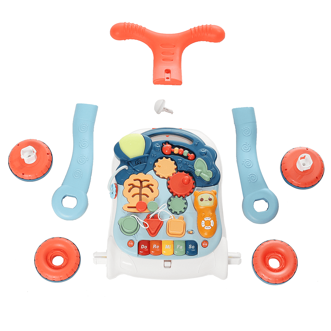 2-In-1 Baby Sit-To-Stand Activity Toy for Toddler Kids Walking Learning Safe Walkers - MRSLM