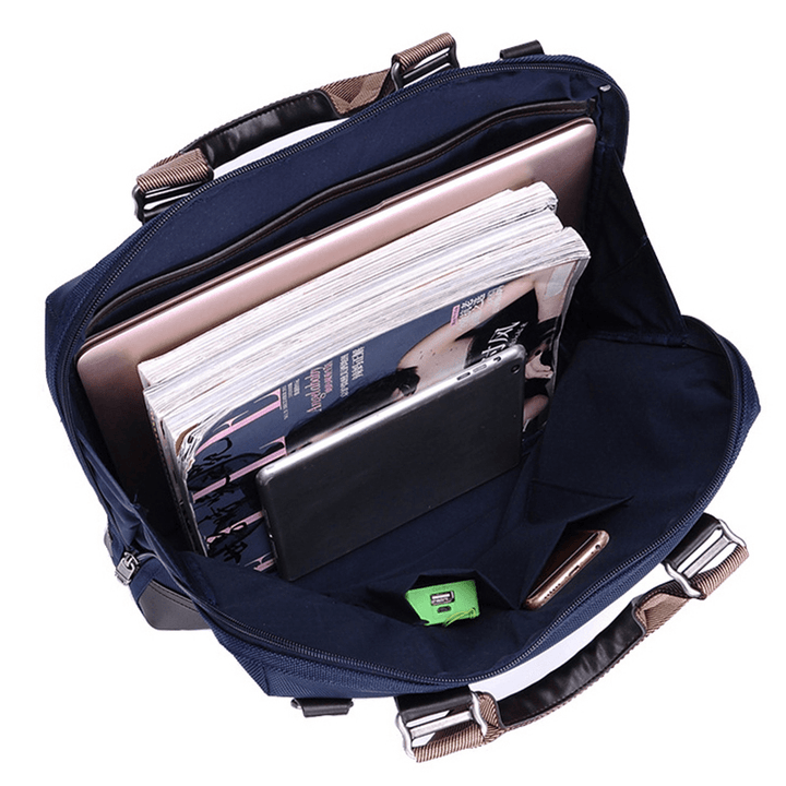 Ekphero Men Waterproof Laptop Bag Handbag Crossbody Bag - MRSLM
