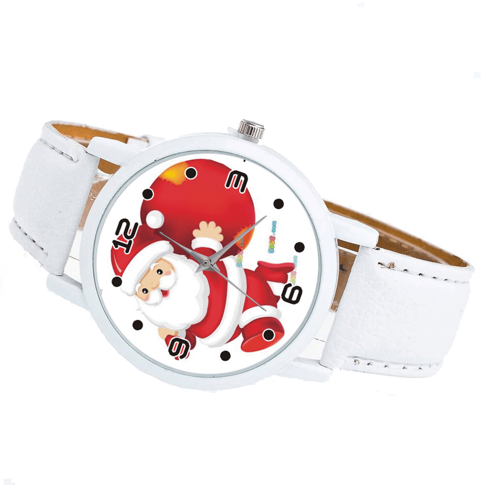 Cartoon Santa Claus and Gift Pattern Cute Kid Watch Fashion Children Quartz Watch - MRSLM