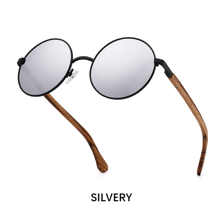 Fashion Metal Wood Sunglasses Polarized - MRSLM
